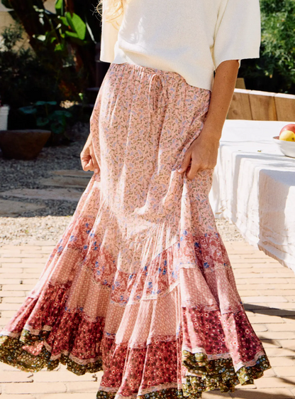 Wildflower Mosaic Maxi Skirt