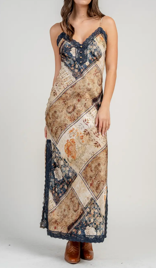 Indigo Heirloom Lace Dress
