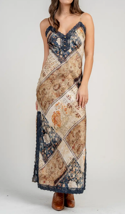 Indigo Heirloom Lace Dress
