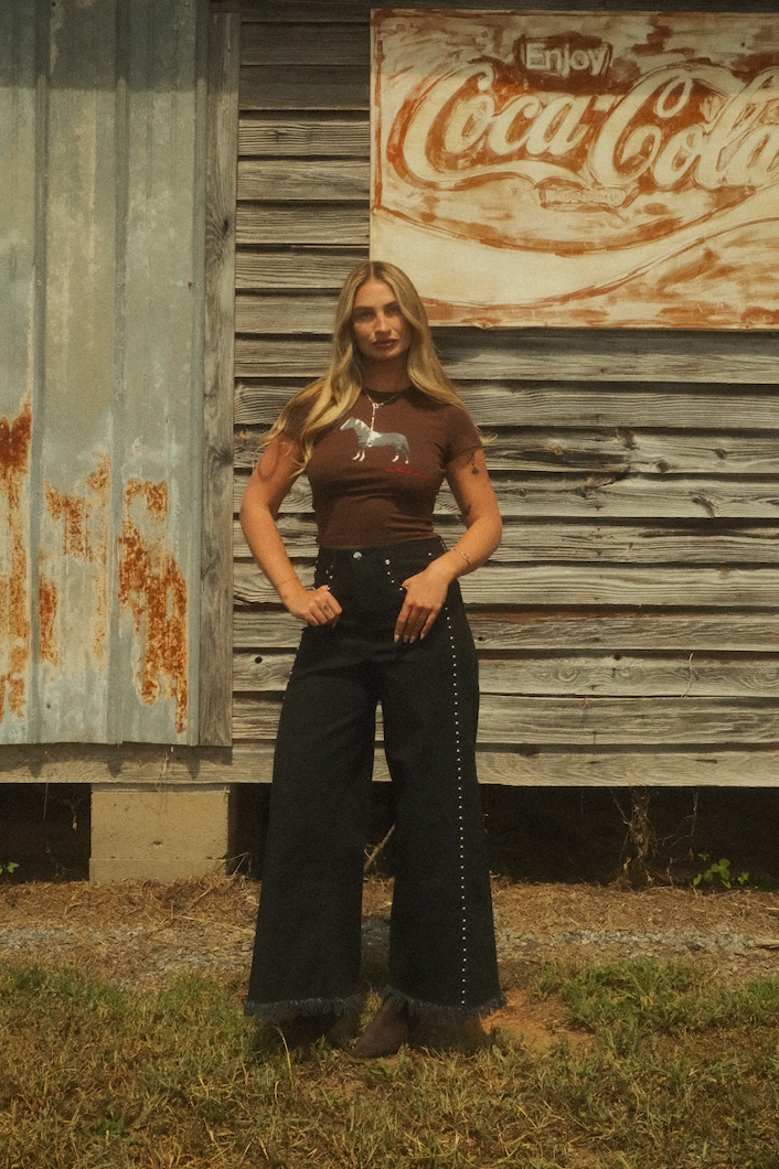 Midnight Studded Pant