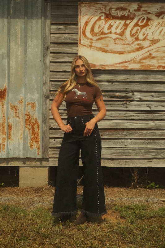 Midnight Studded Pant