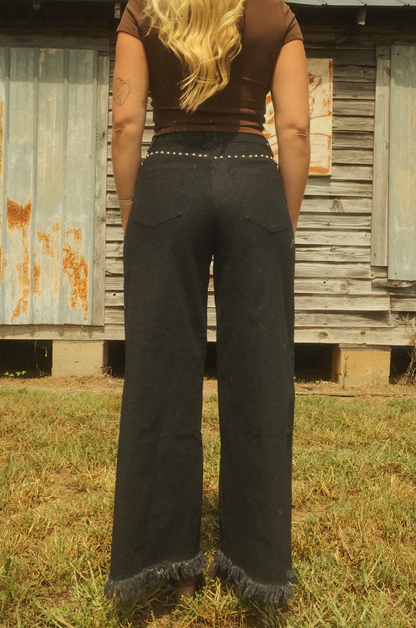Midnight Studded Pant