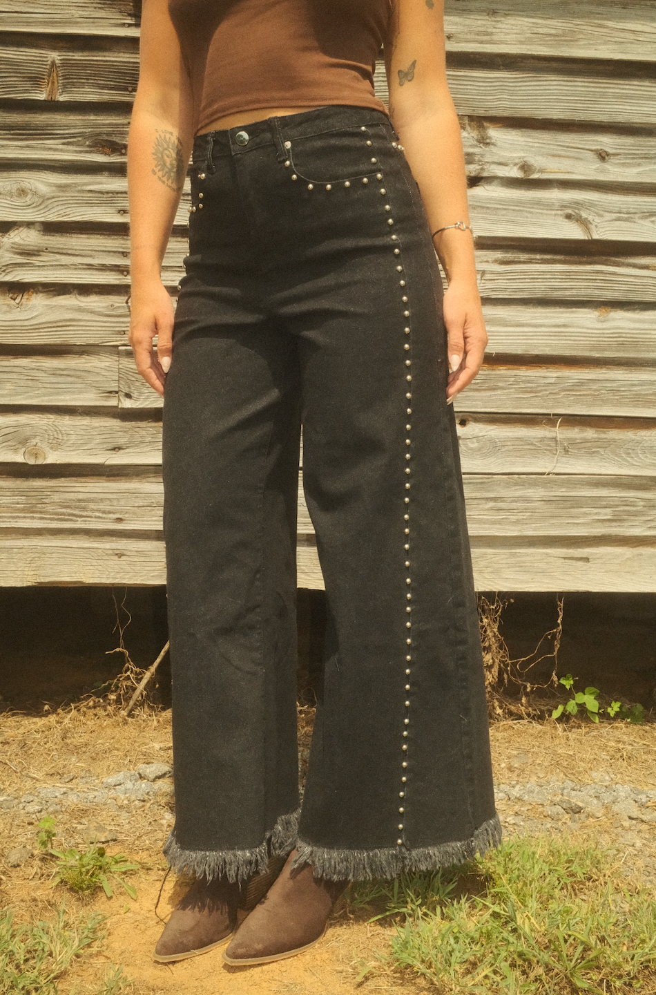 Midnight Studded Pant