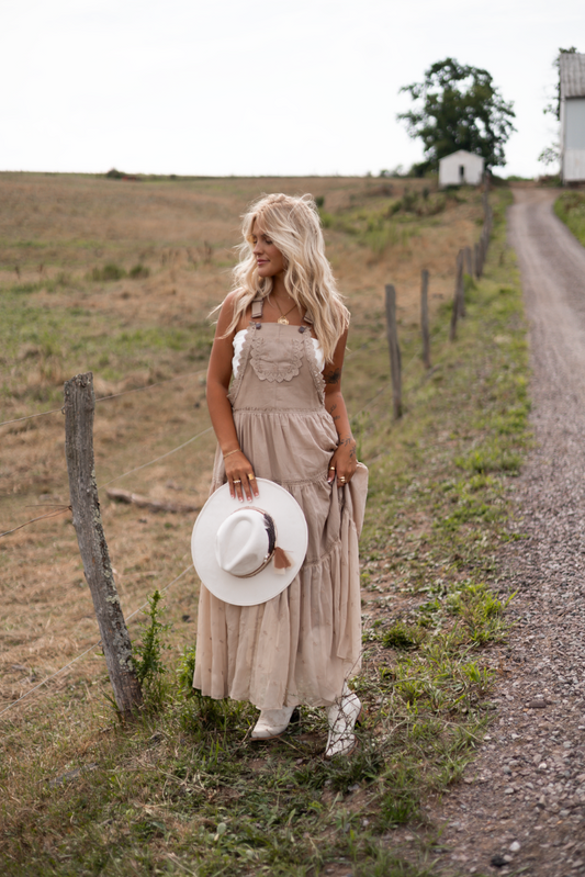 Countryside Chic Overall Dress