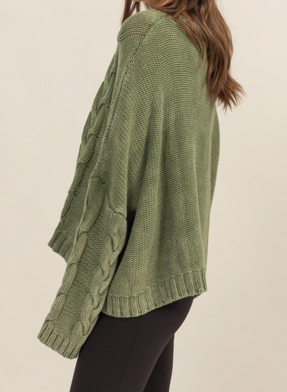 Sage Valley Knit Oversized Sweater