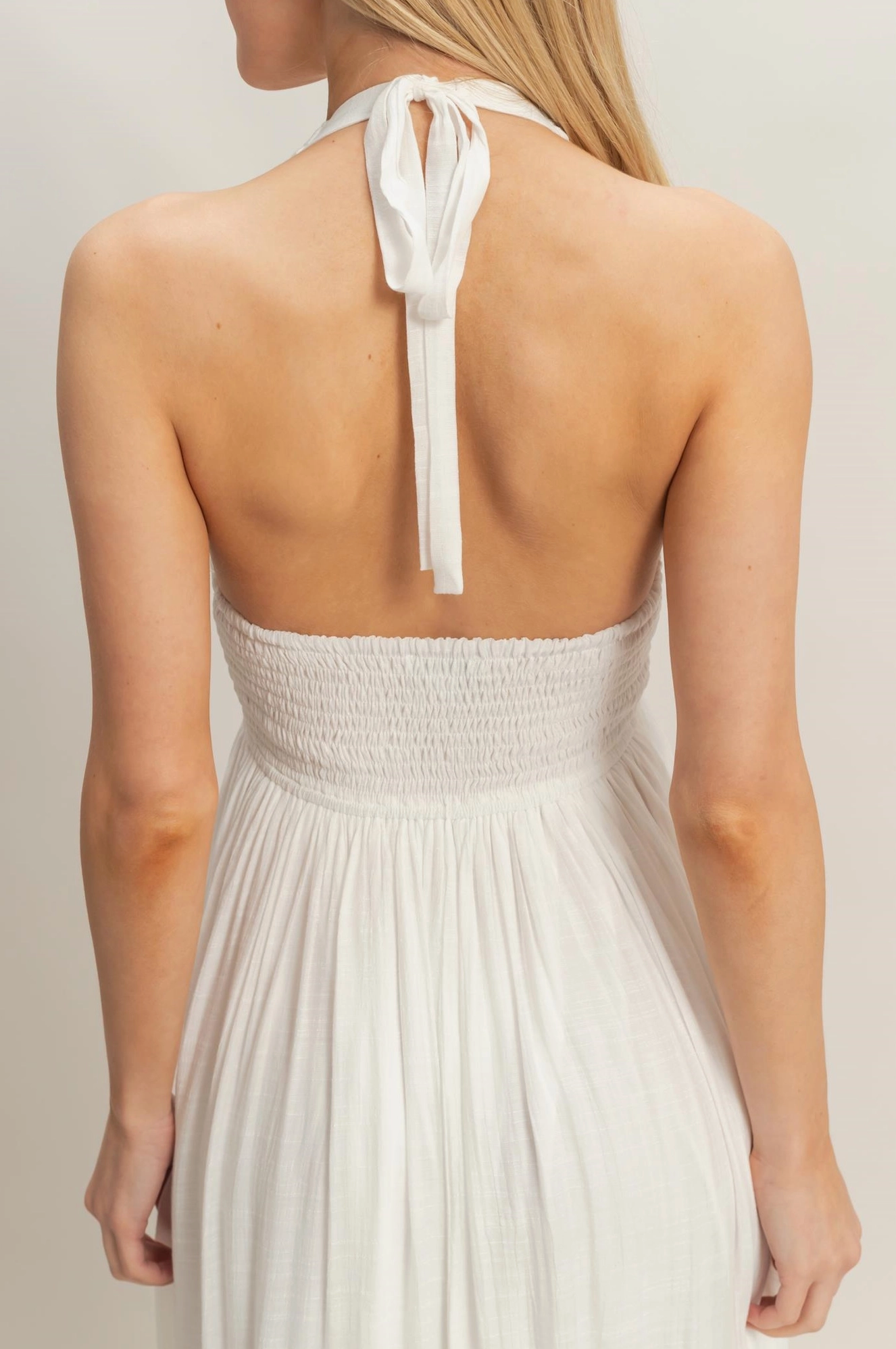 Coastal Haven Maxi Dress - White