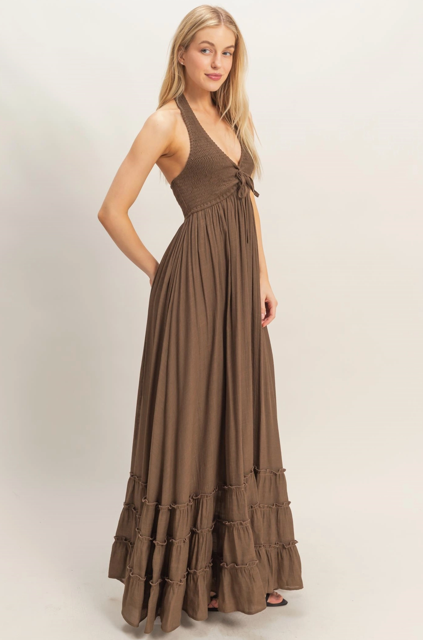 Coastal Haven Maxi Dress - Coconut