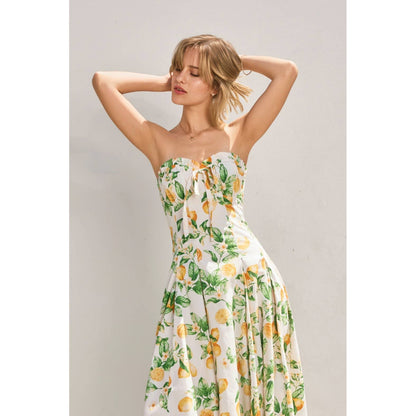 Lemon Sorbet Midi Dress