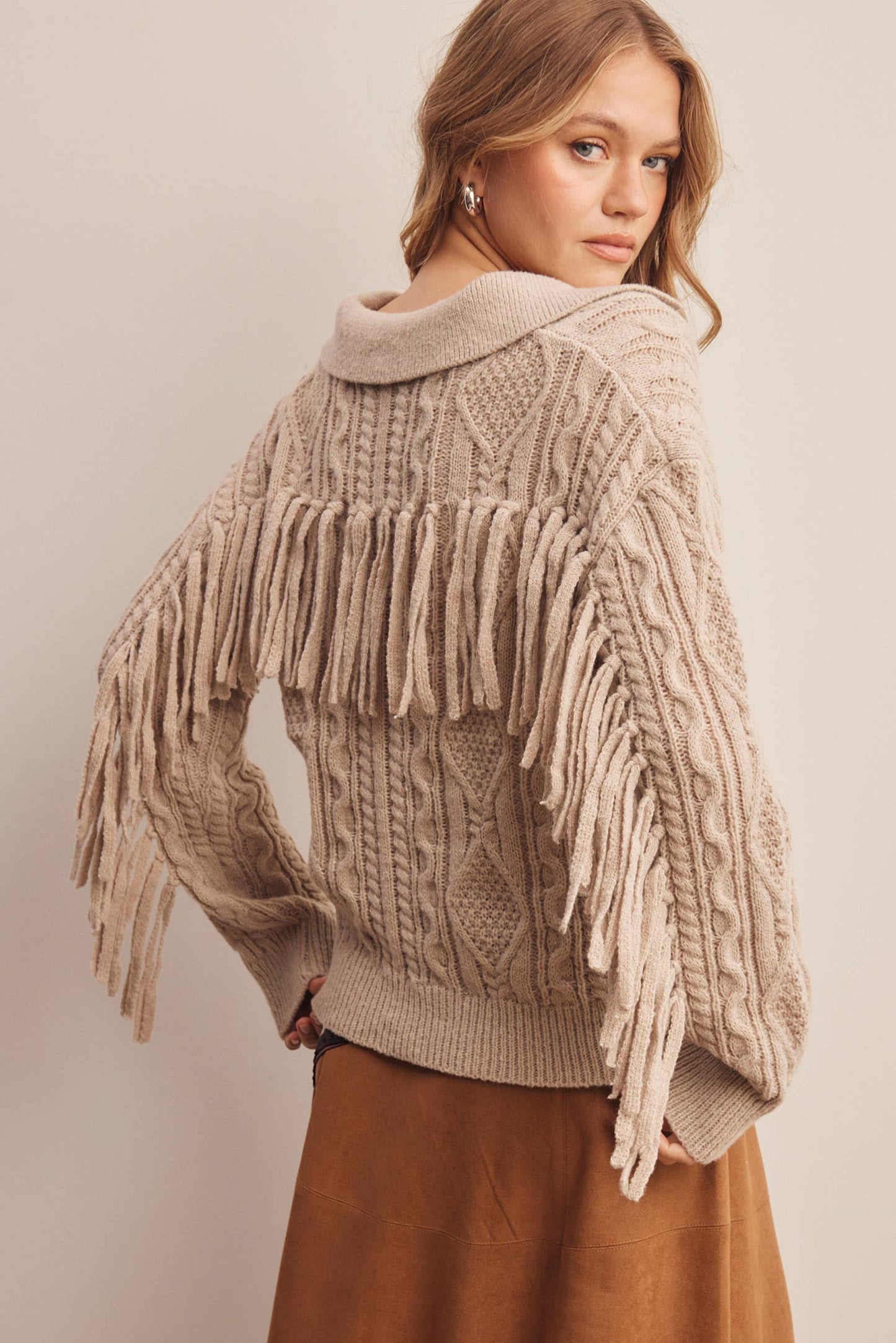 Dusk Fringe Sweater