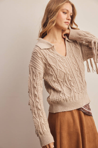 Dusk Fringe Sweater
