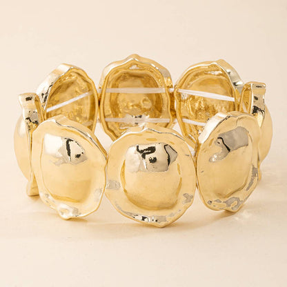 Hammered Bracelet - Gold