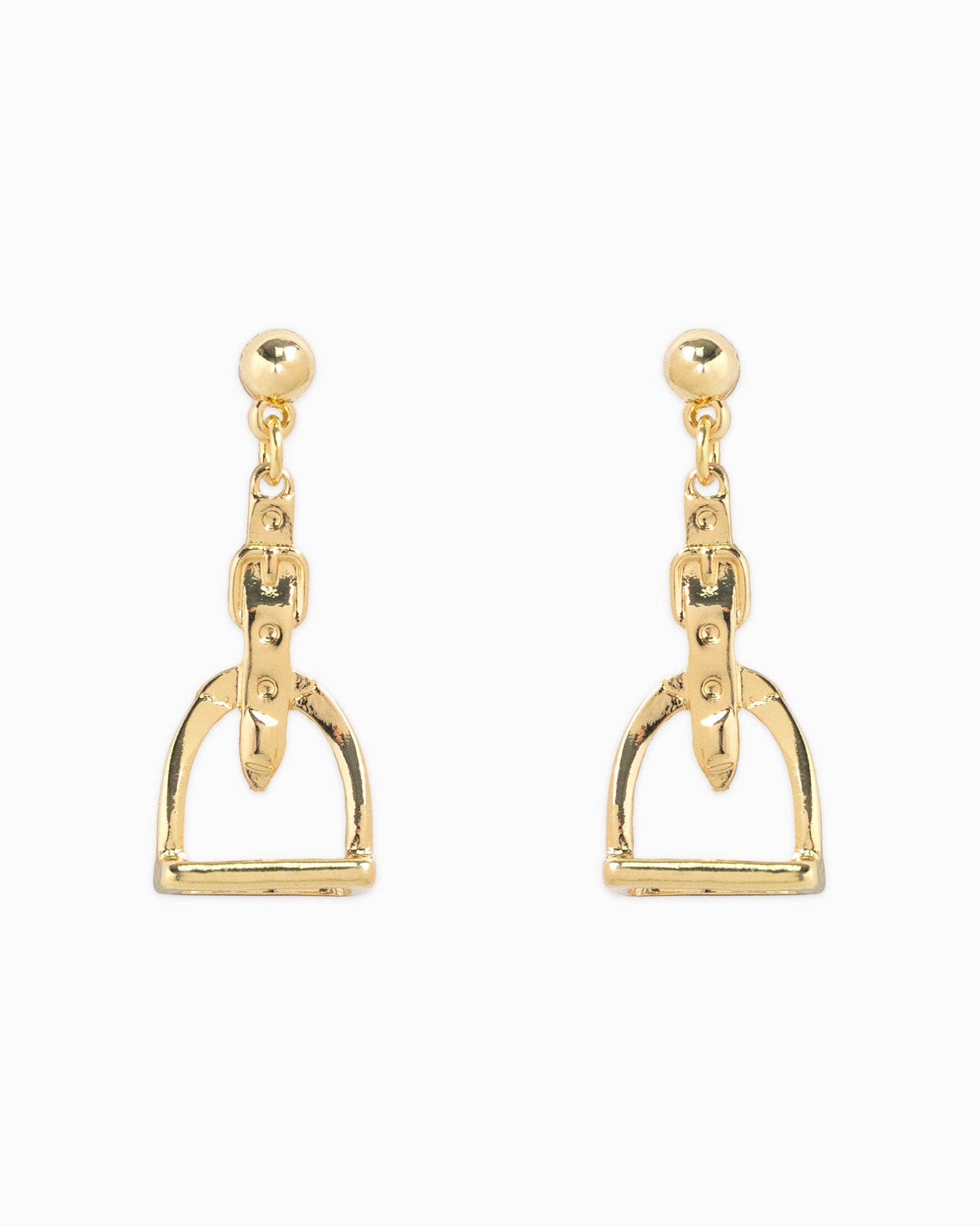Western Stirrup Belt Drop Earrings