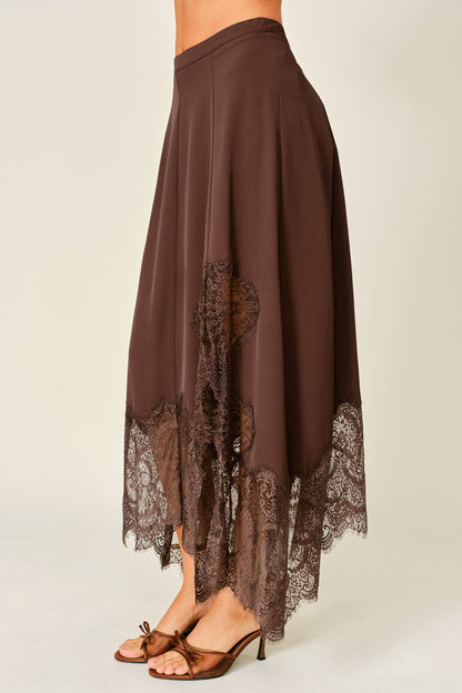 Fawn & Fleur Midi Skirt - Brown