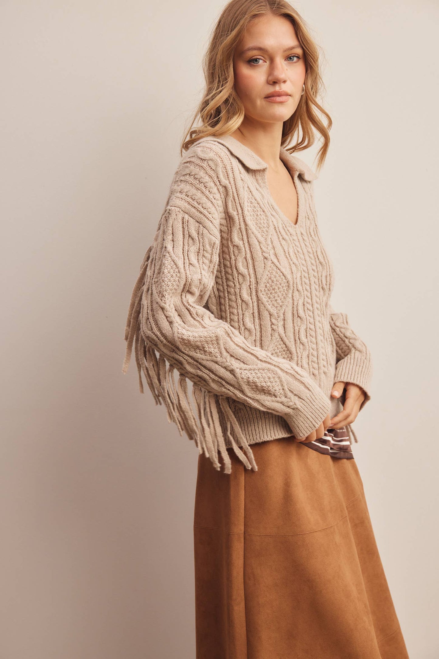 Dusk Fringe Sweater