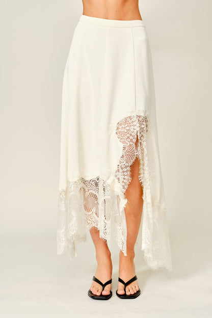 Fawn & Fleur Midi Skirt - Cream