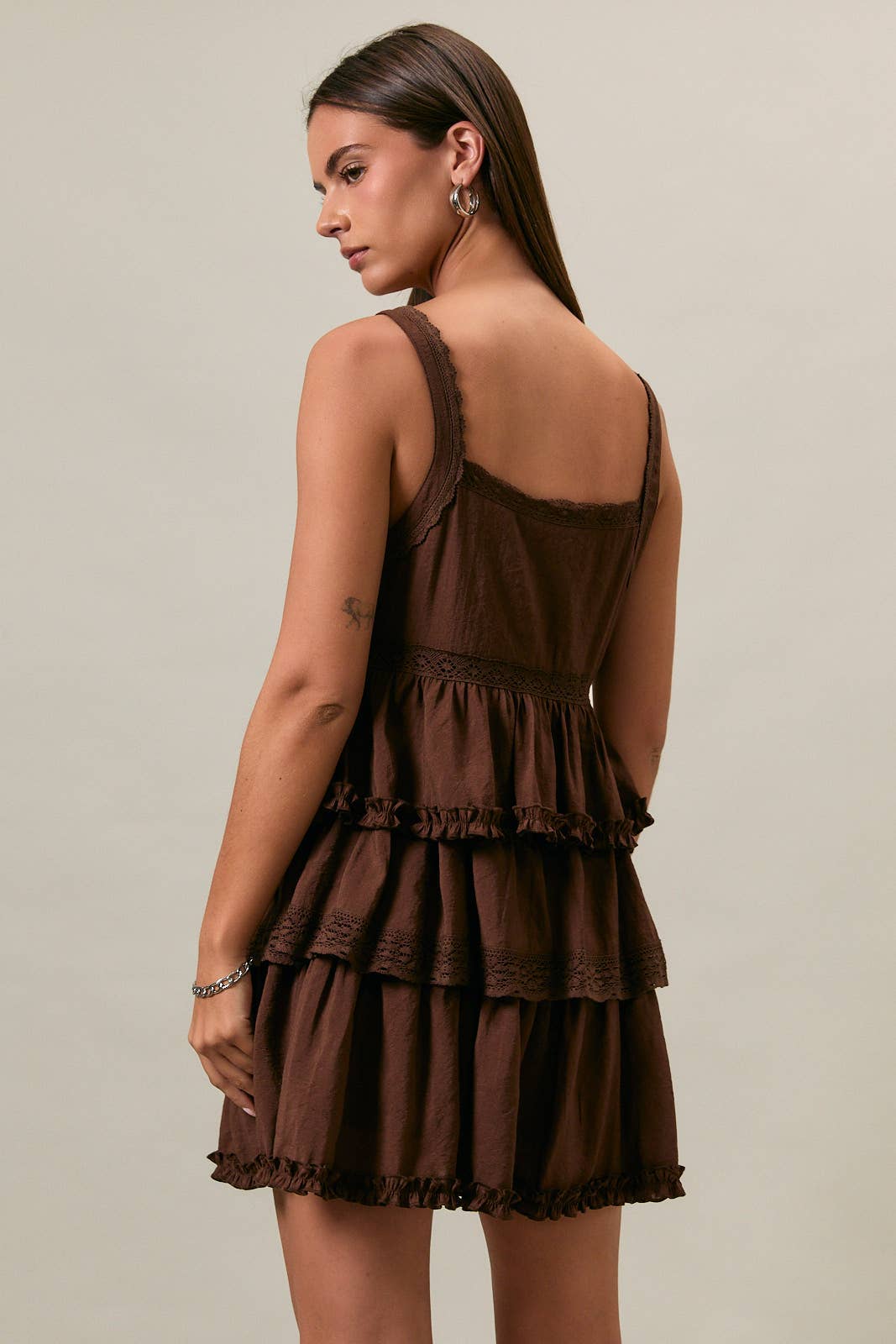 Cinnamon Bloom Mini Dress