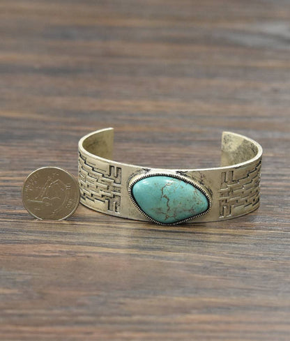 Western Turquoise Cuff Bracelet