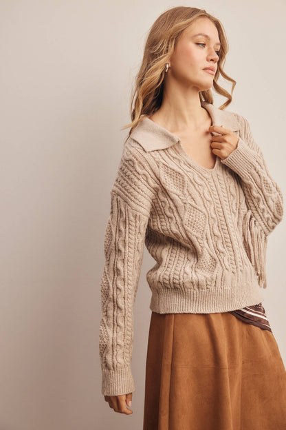 Dusk Fringe Sweater
