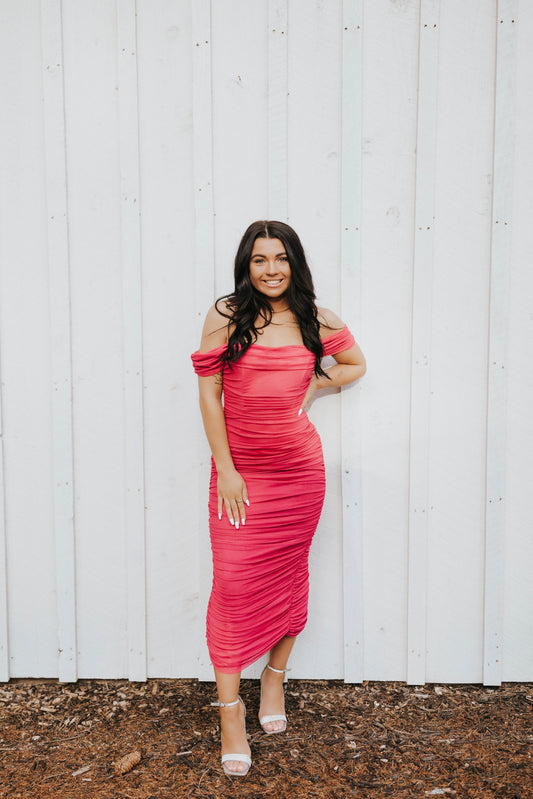 Pretty In Magenta Cocktail Dress