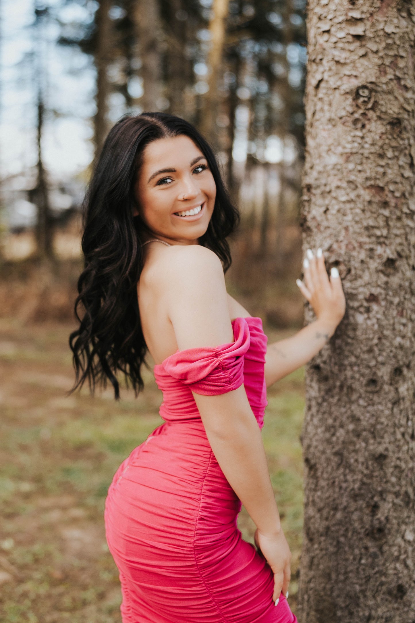 Pretty In Magenta Cocktail Dress