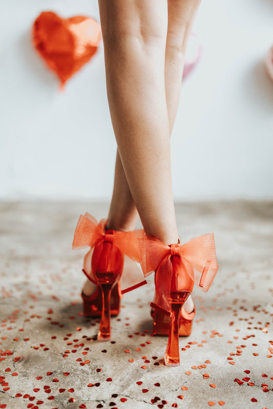 Cherry Charm Bow Heels