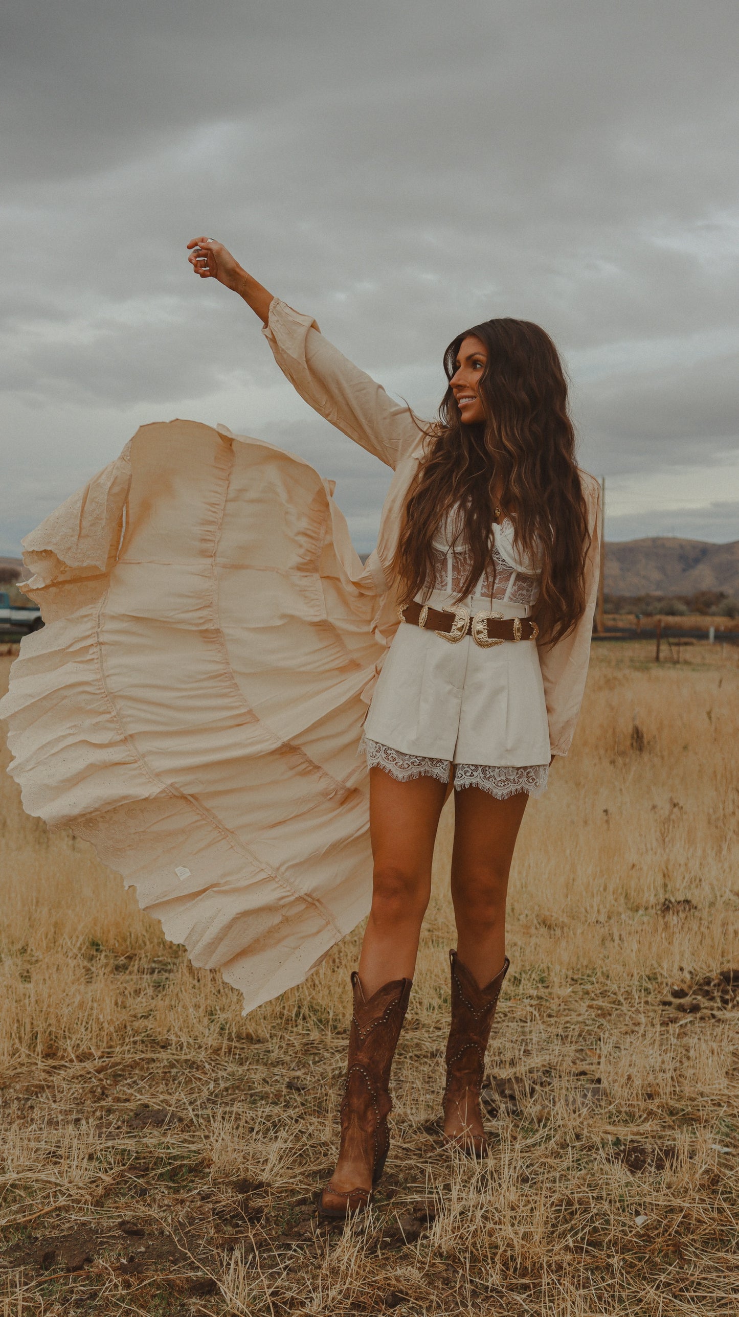 Boho Embroidered Kimono Robe